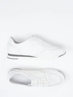 Semler – Sneaker aus Kalbleder und Nylon Offwhite