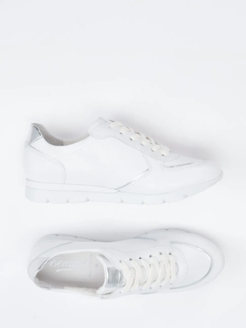 Semler – Sneaker aus Kalbleder mit Metallic-Details