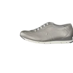 Semler – Sneaker aus Kalbleder silberfarben