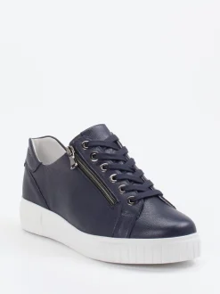 Semler – Sneaker aus Kalbleder in Dunkelblau