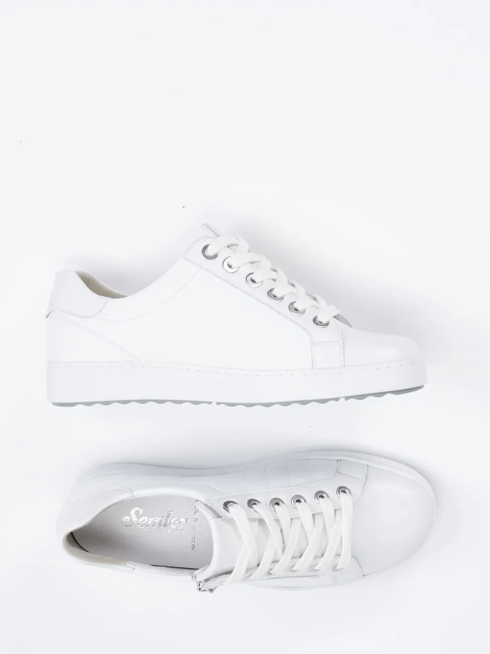 Semler – Sneaker aus Kalbleder mit Krokoprägung