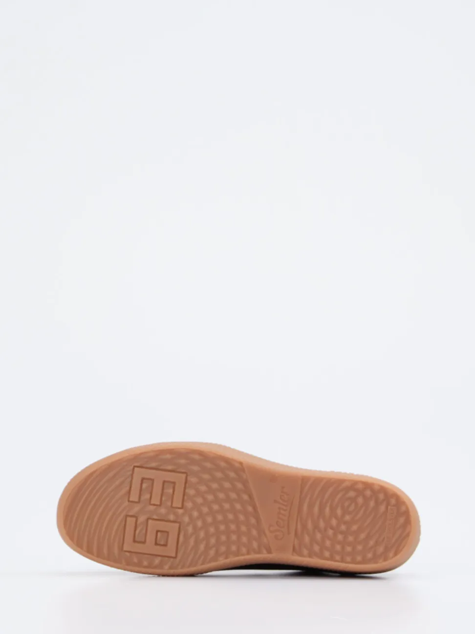 Semler – Sneaker aus Kalbleder Schwarz-Weiß
