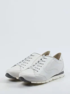 Semler – Sneaker aus Kalbleder in Offwhite