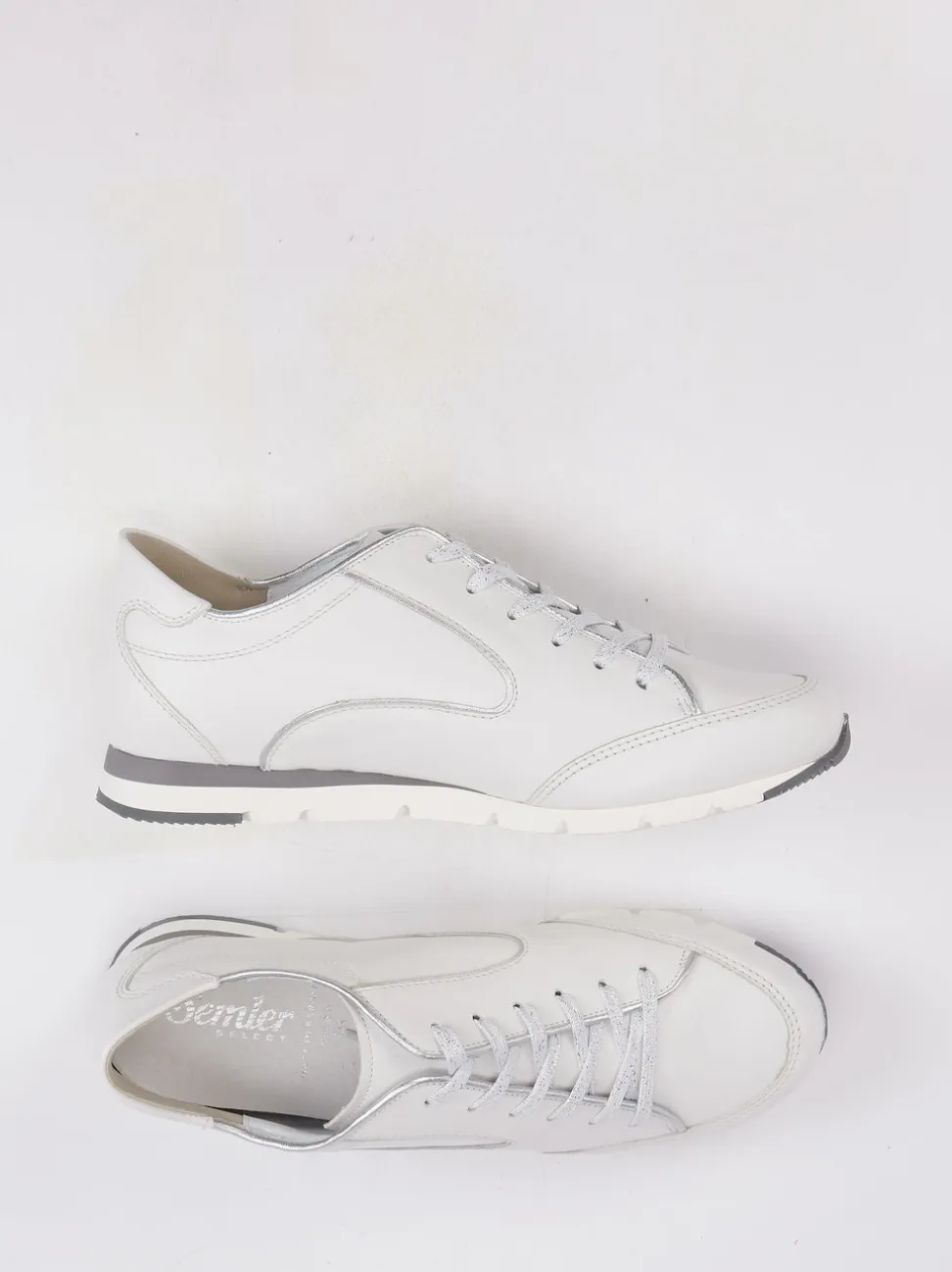 Semler – Sneaker aus Kalbleder in Offwhite