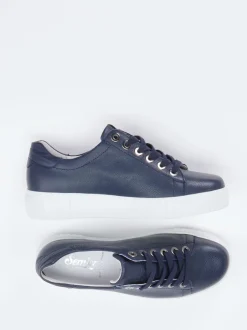Semler – Sneaker aus Kalbleder Dunkelblau