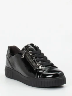 Semler – Sneaker aus Lackleder in Schwarz