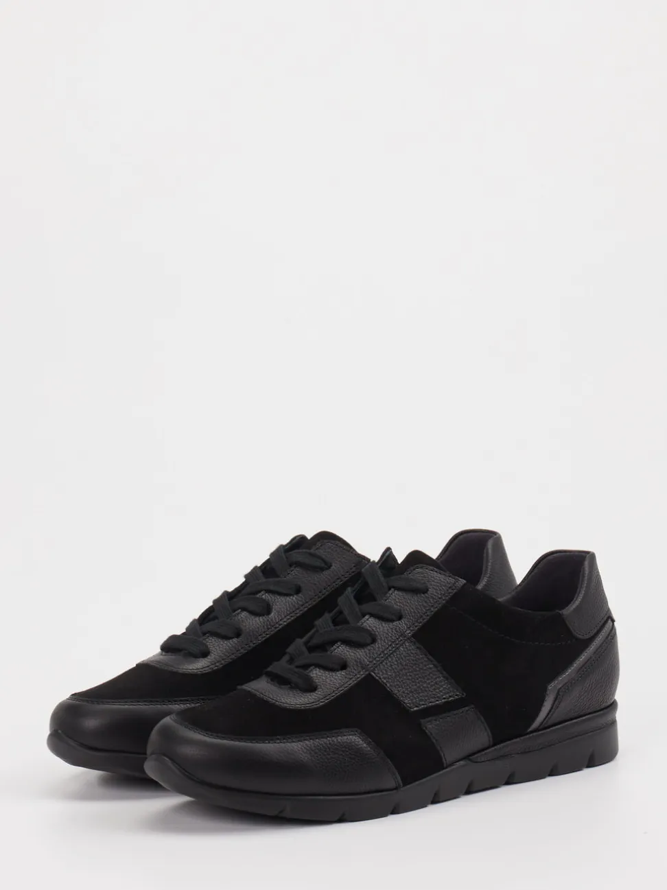 Semler – Sneaker aus Leder in Schwarz