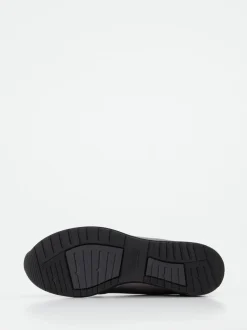 Semler – Sneaker aus Metallicleder silberfarben