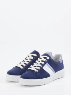 Semler – Sneaker aus Nubukleder in Marineblau