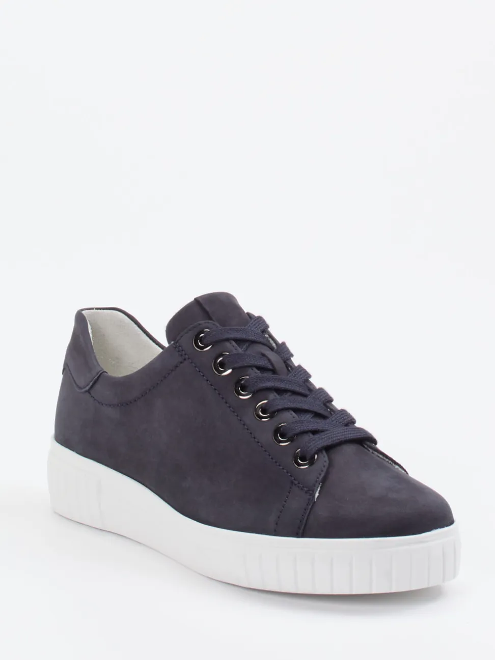 Semler – Sneaker aus Nubukleder Dunkelblau