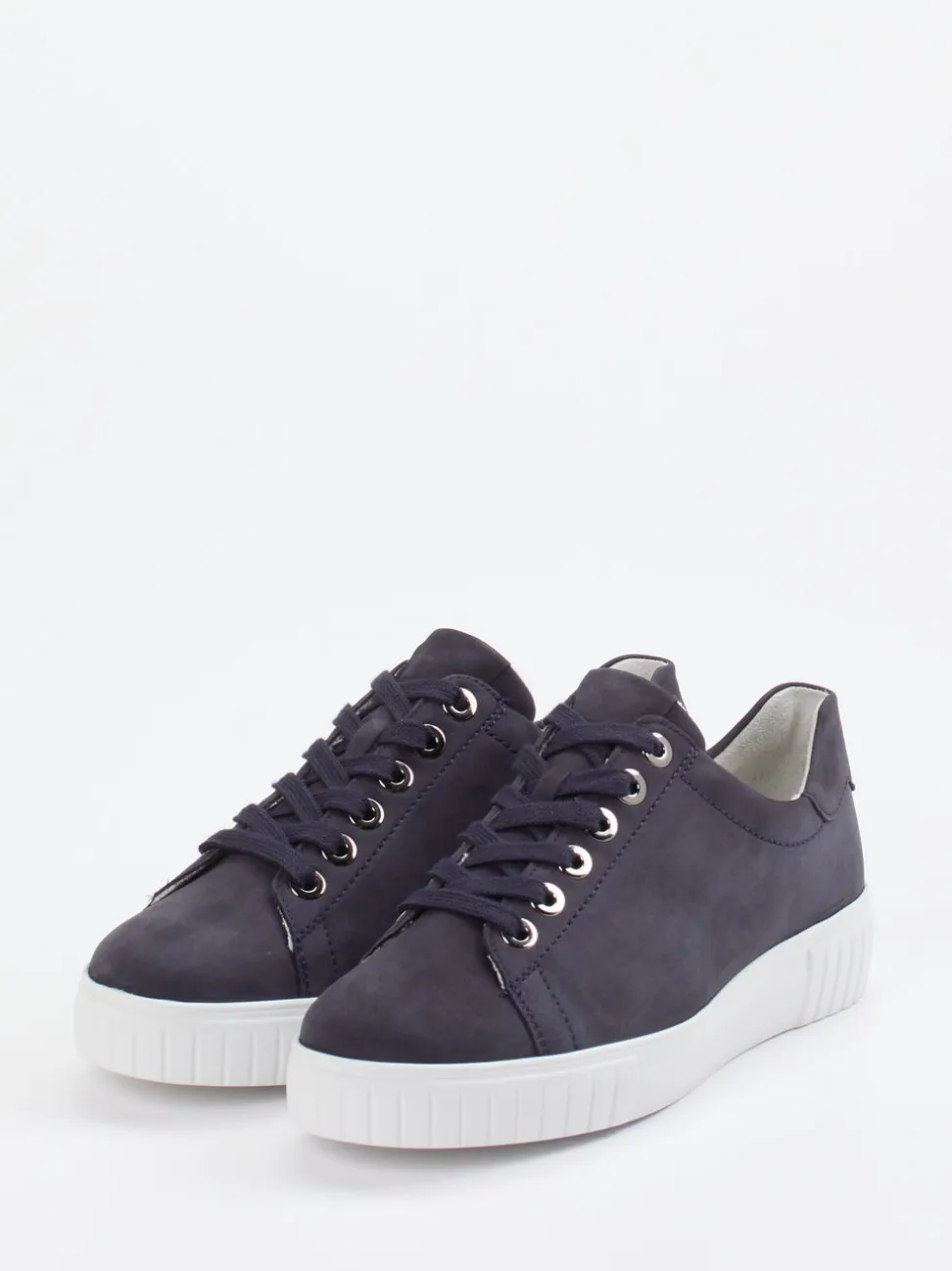 Semler – Sneaker aus Nubukleder Dunkelblau