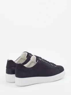 Semler – Sneaker aus Nubukleder Dunkelblau