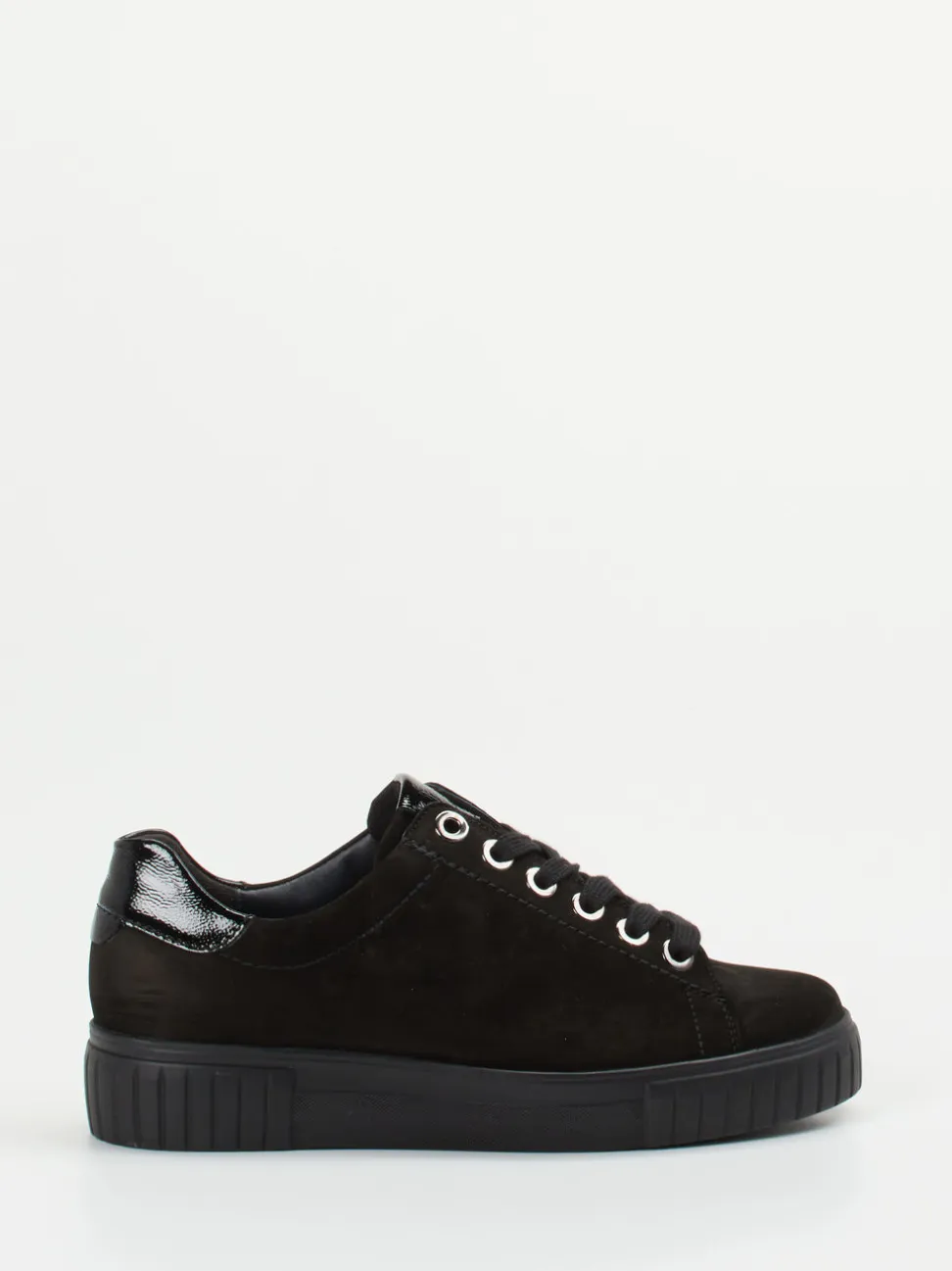 Semler – Sneaker aus Nubukleder in Schwarz