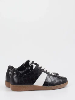 Semler – Sneaker aus Reptilleder in Schwarz