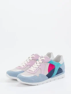 Semler – Sneaker aus Veloursleder in Pastell-Mix