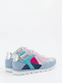Semler – Sneaker aus Veloursleder in Pastell-Mix