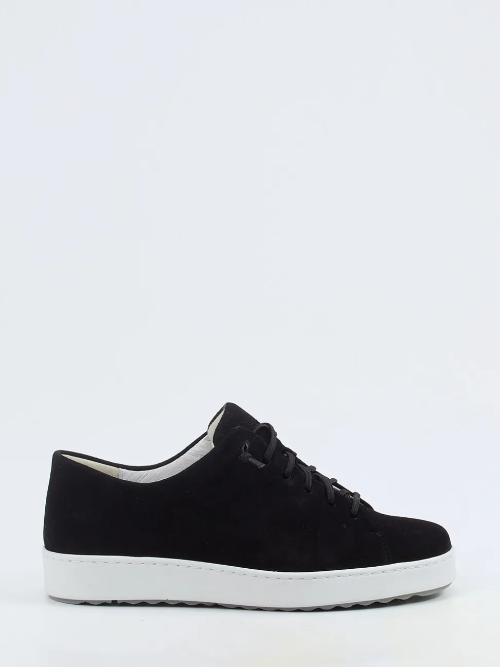 Semler – Sneaker aus Veloursleder schwarz