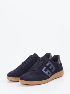 Semler – Sneaker aus Veloursleder mit Metallic-Details