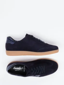 Semler – Sneaker aus Veloursleder mit Metallic-Details