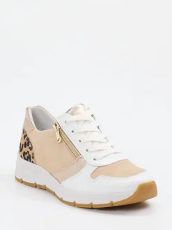 Semler – Sneaker aus Veloursleder in Beige