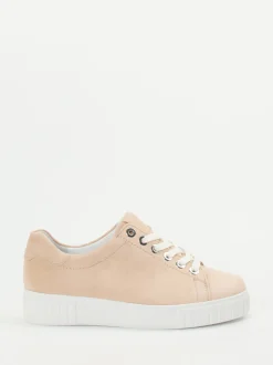Semler – Sneaker aus Veloursleder beige