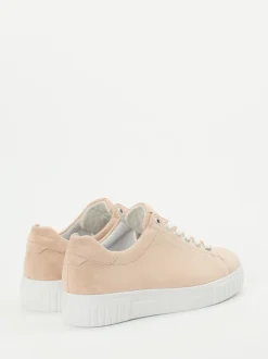 Semler – Sneaker aus Veloursleder beige