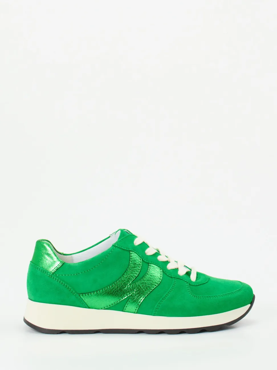 Semler – Sneaker aus Veloursleder in Smaragdgrün