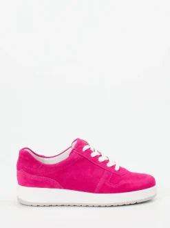 Semler – Sneaker aus Veloursleder pink