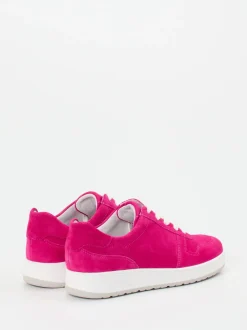 Semler – Sneaker aus Veloursleder pink