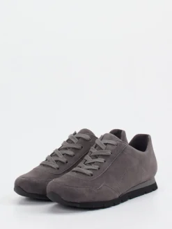 Semler – Sneaker aus Veloursleder in Grau