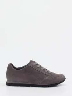 Semler – Sneaker aus Veloursleder in Grau