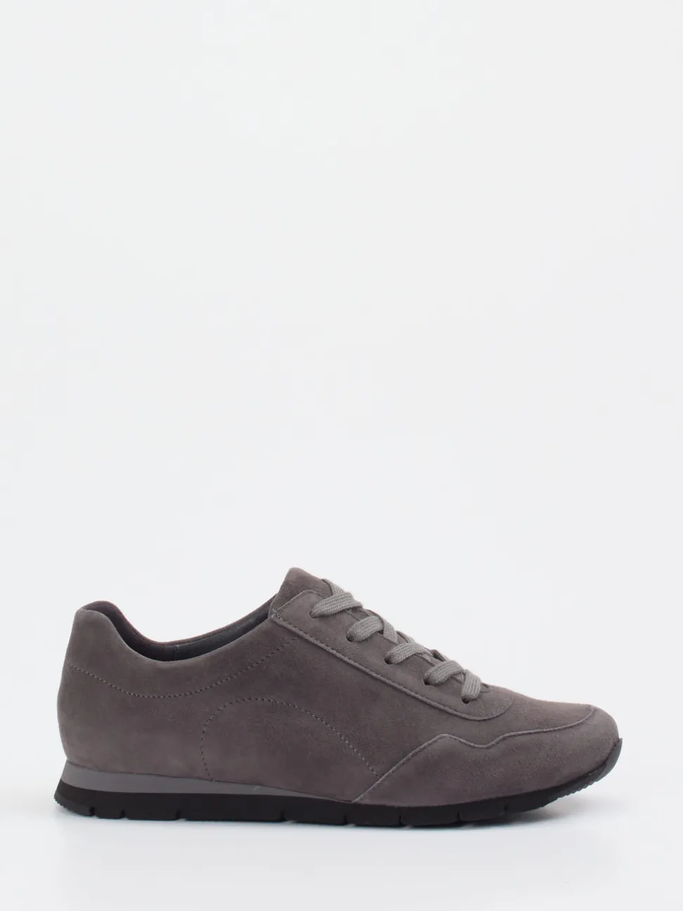 Semler – Sneaker aus Veloursleder in Grau