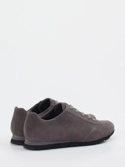Semler – Sneaker aus Veloursleder in Grau