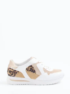 Semler – Sneaker aus Velourleder mit Leopardenmuster