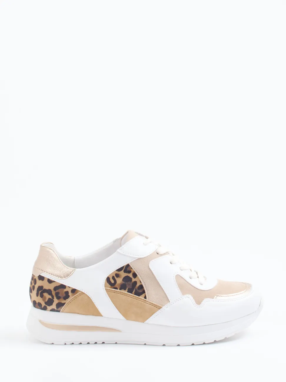 Semler – Sneaker aus Velourleder mit Leopardenmuster
