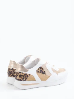 Semler – Sneaker aus Velourleder mit Leopardenmuster