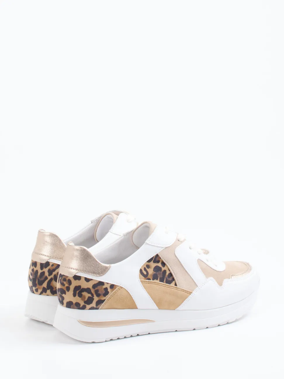 Semler – Sneaker aus Velourleder mit Leopardenmuster