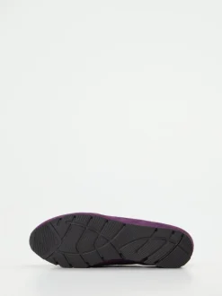 Semler – Sneaker aus Veloursleder violett