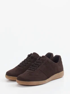 Semler – Sneaker aus Veloursleder dunkelbraun