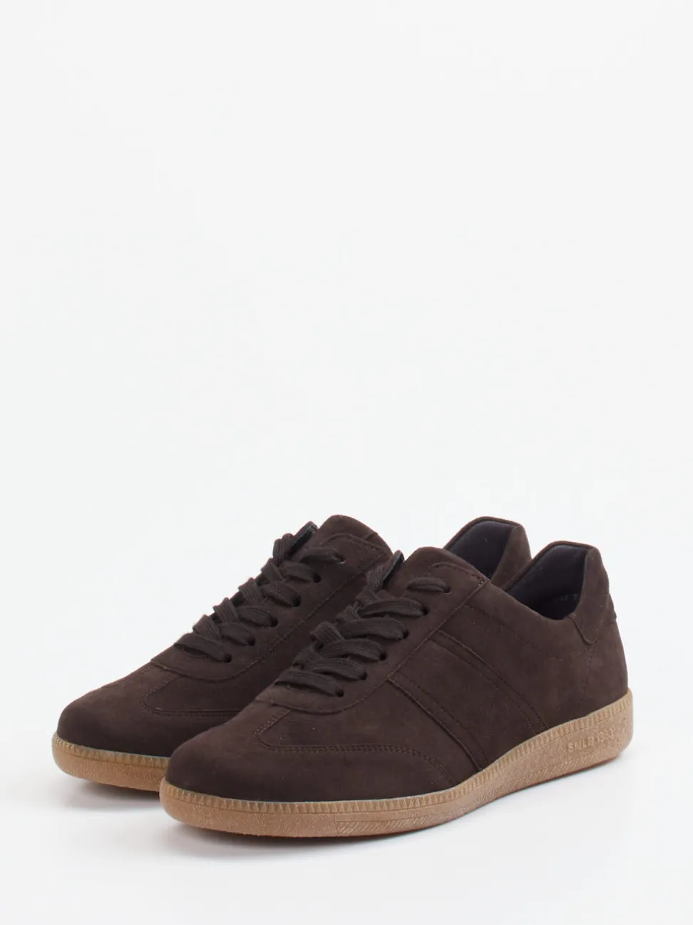 Semler – Sneaker aus Veloursleder dunkelbraun