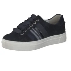Semler – Sneaker aus Veloursleder Dunkelblau