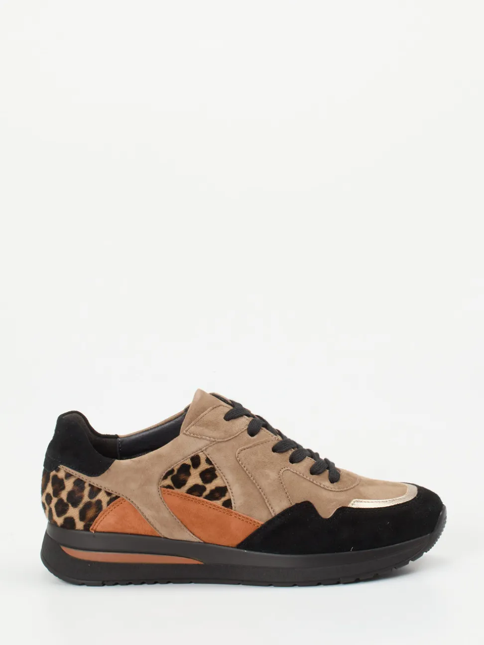 Semler – Sneaker aus Veloursleder mit Leopardmuster