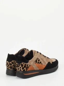 Semler – Sneaker aus Veloursleder mit Leopardmuster