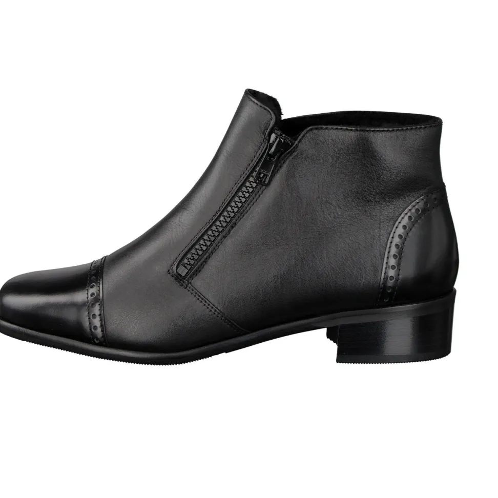 Semler – Stiefelette aus Kalbleder in Schwarz