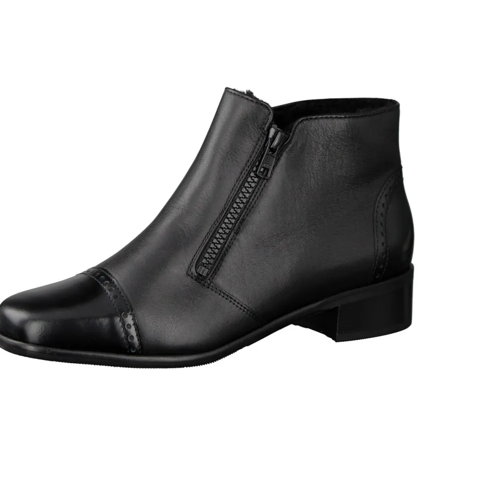 Semler – Stiefelette aus Kalbleder in Schwarz