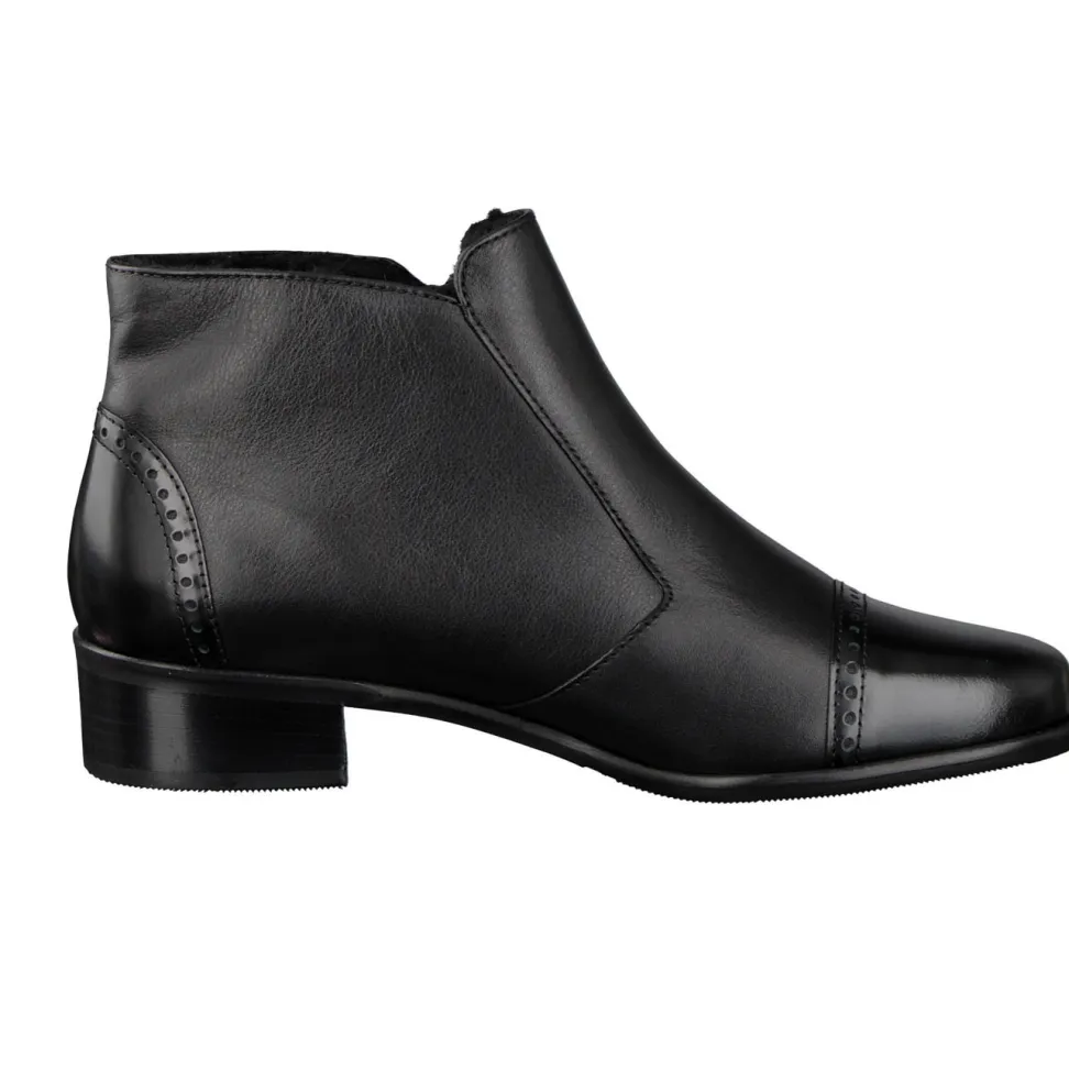 Semler – Stiefelette aus Kalbleder in Schwarz