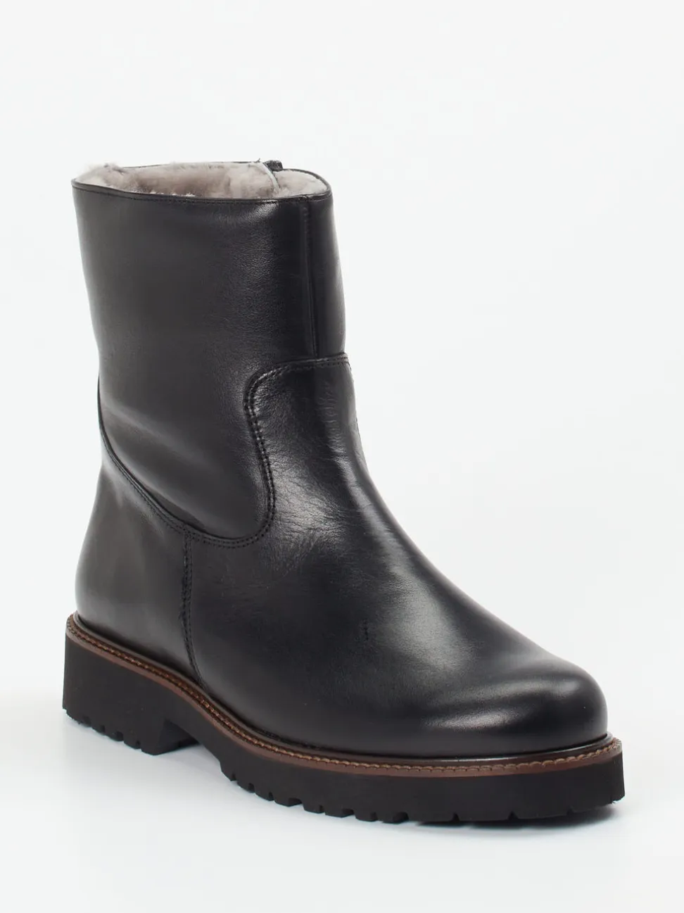 Semler – Stiefelette aus Kalbleder schwarz