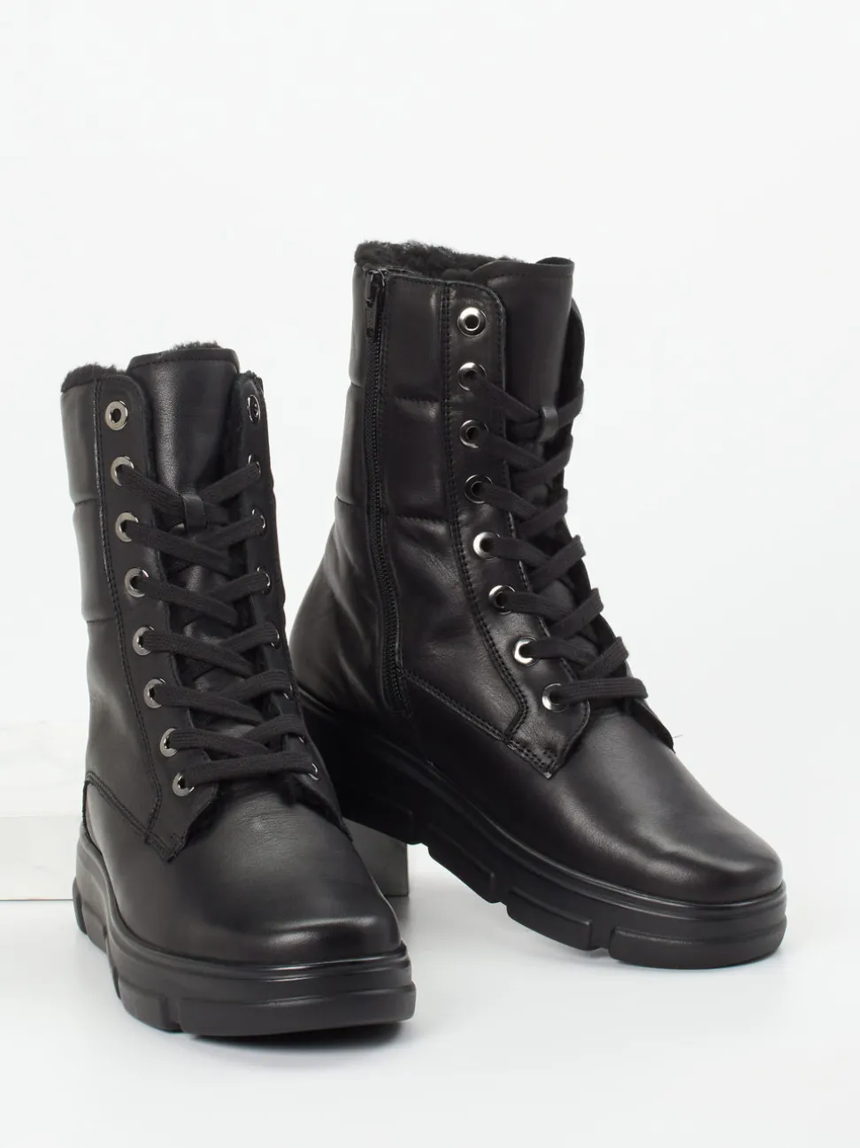 Semler – Stiefelette aus Kalbleder schwarz