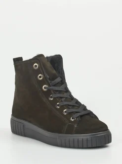 Semler – Stiefelette aus Nubukleder in Schwarz