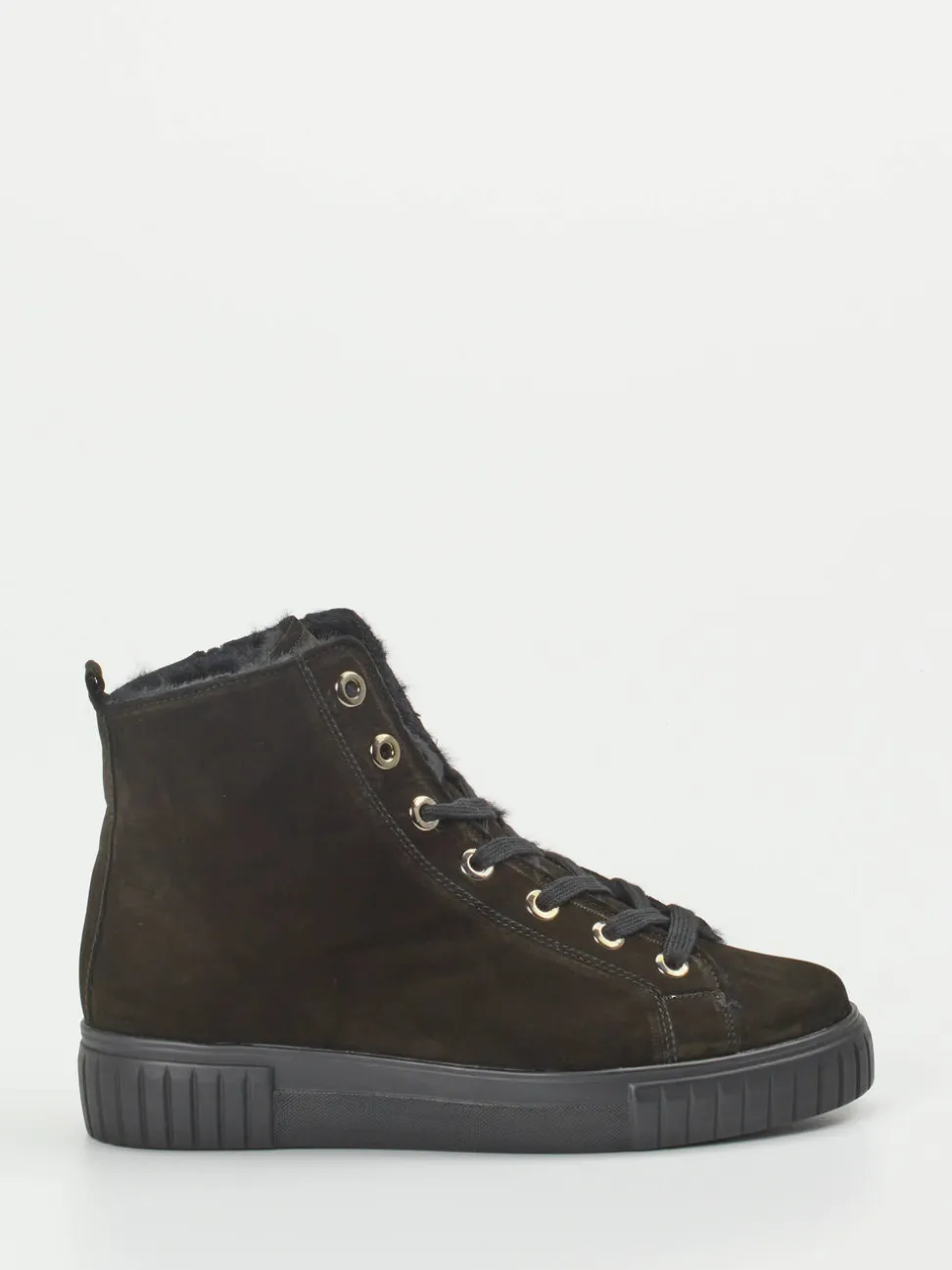 Semler – Stiefelette aus Nubukleder in Schwarz